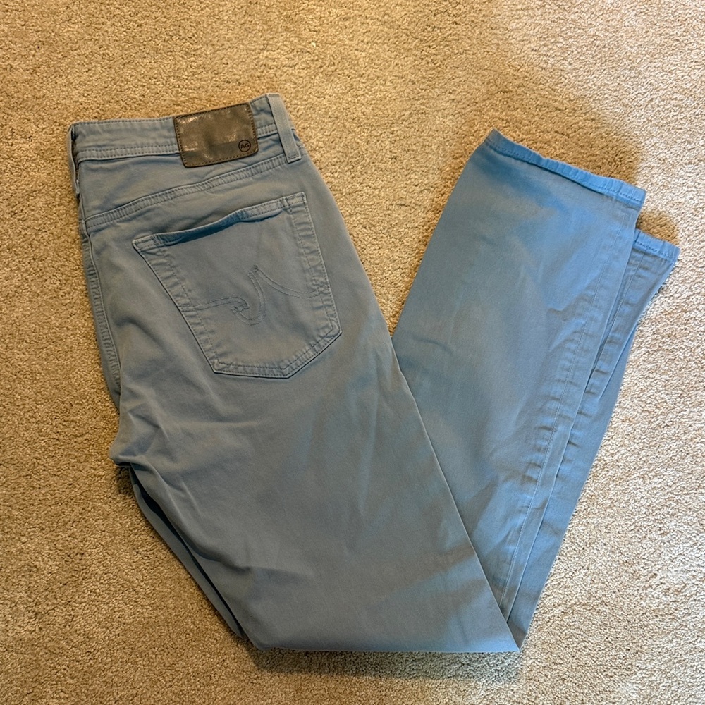 Ag Adriano Goldschmied Men's Light Blue Slim Jeans